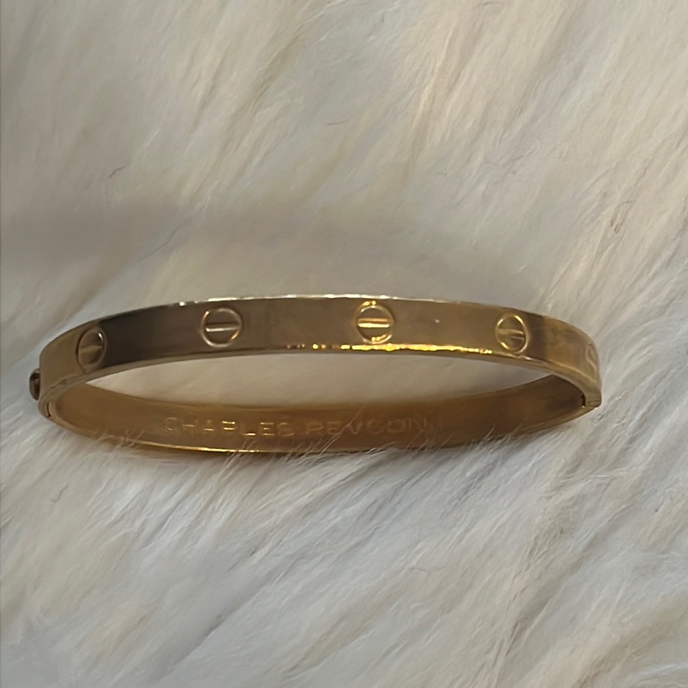 Cartier par Charles Revson Aldo Cipullo Gold Electroplated Love Vintage Bracelet